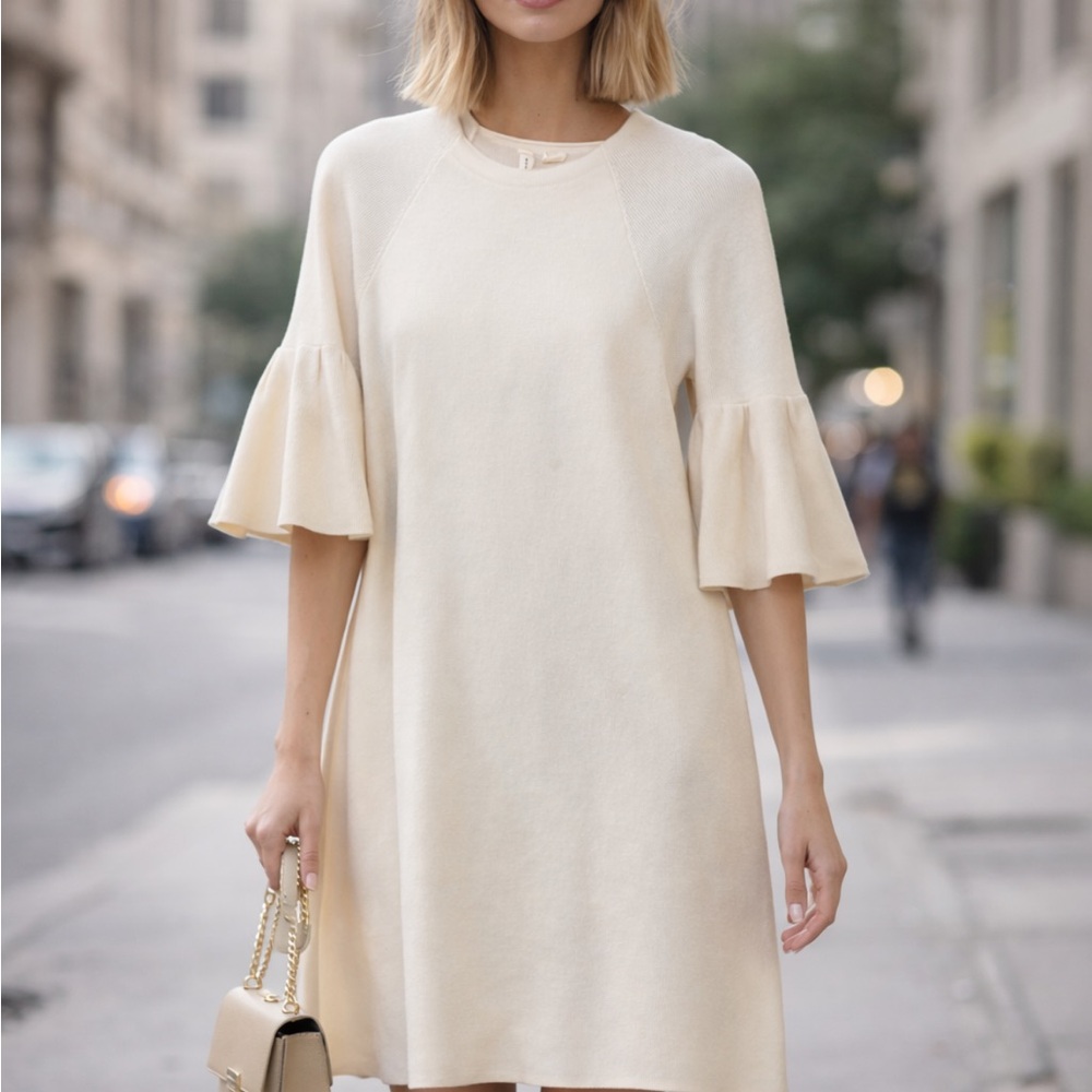 Cream Knit dress from Anthropologie XL
12
Very chic anytime comfortable too
